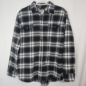 Flannel Shirt Mens L Gorpcore Excellent Plaid Cotton Jachs NY Lumberjack Grunge